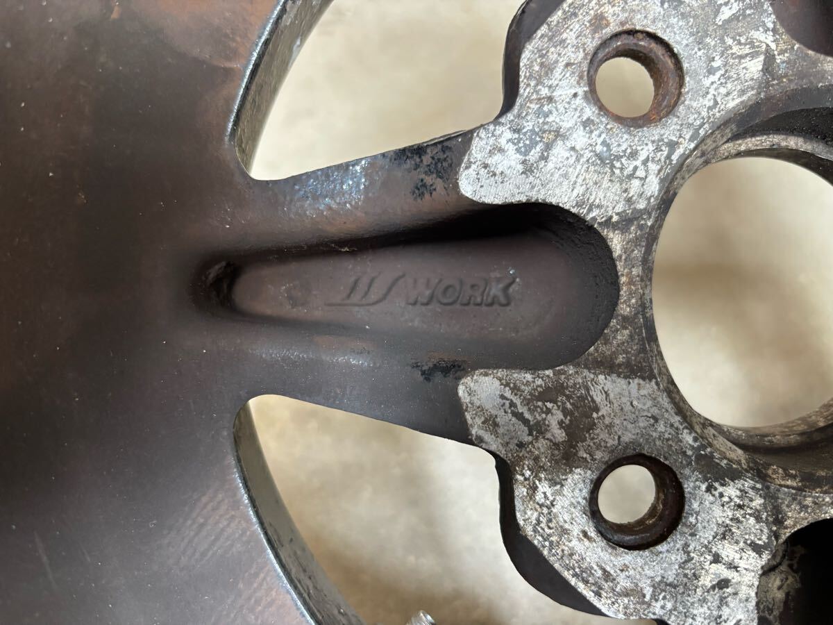 ★売り切り★当時物★深リム★WORK EQUIP エクイップ PCD114.3 -14 8J 2本セット_4