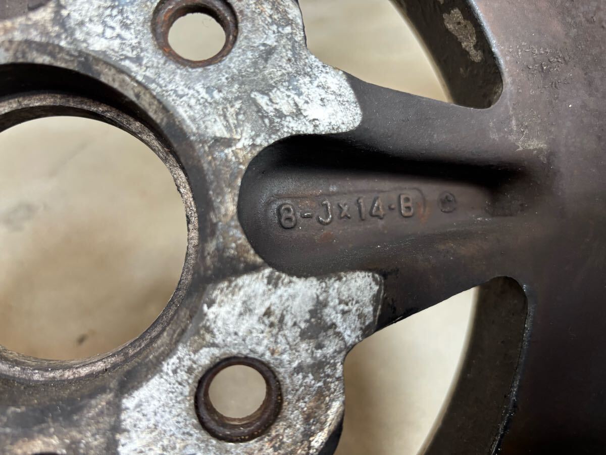 ★売り切り★当時物★深リム★WORK EQUIP エクイップ PCD114.3 -14 8J 2本セット_5