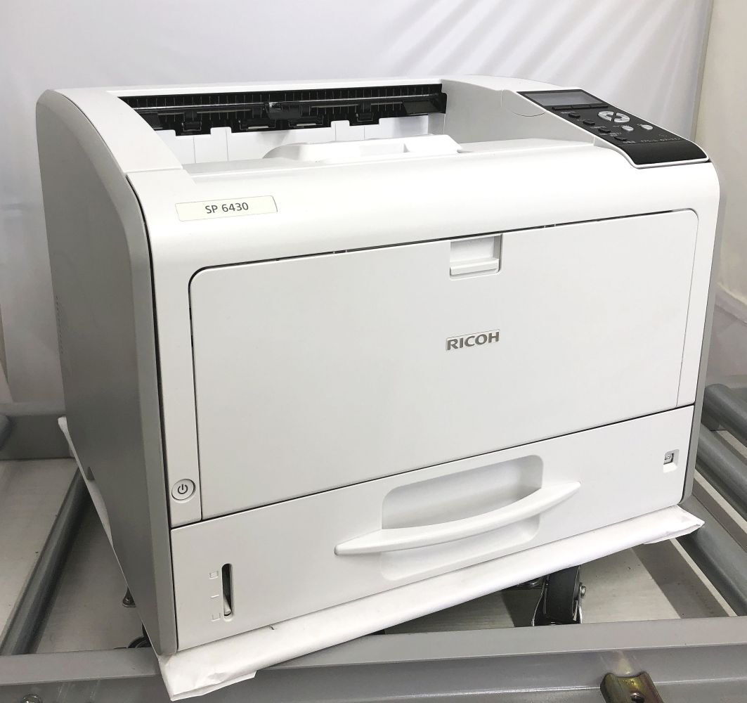 極少印刷1064枚】RICOH SP6430 A3対応モノクロプリンター 両面印刷OK
