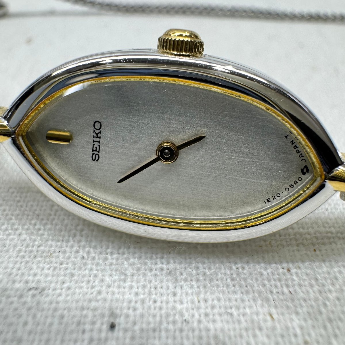 中古/不動品】SEIKO セイコー 1E20-5270 オーバル コンビカラー