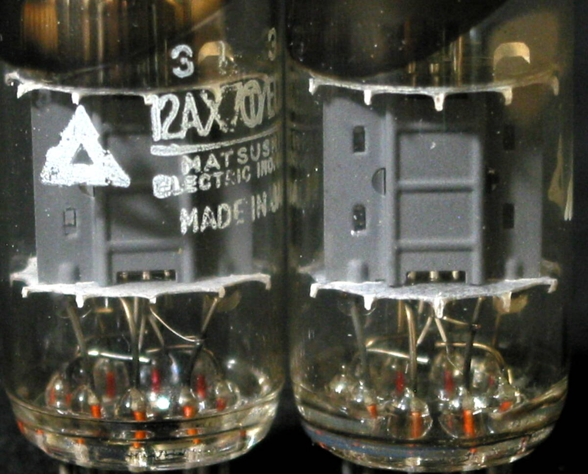 箱なし】松下□12AX7(T)／低雑音増幅用高μ双3極管□真空管／2本セット
