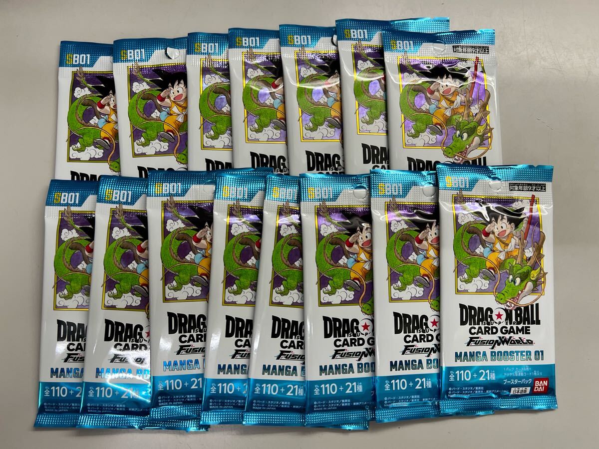 ドラゴンボール マンガブースター　パラレル　セット売り 1円スタート バラ15パック ドラゴンボールカード MANGA BOOSTER マンガ