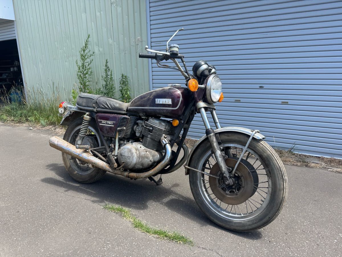 ヤマハTX750 部品取り車　引き取り限定_1