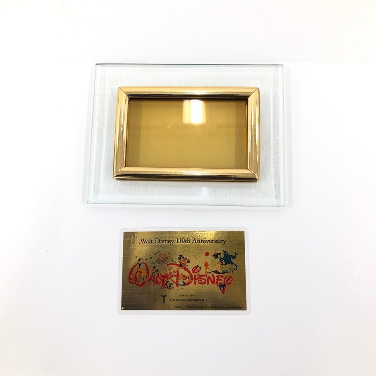 GINZA TANAKA 2012 Gold Calendar Walt Disney 110th Anniversary 純金