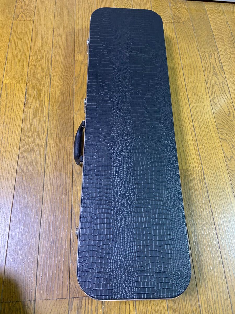 ☆稀少品沖縄三線 与儀栄功作 在銘 本蛇皮 三線 弦楽器 蛇皮 ハード