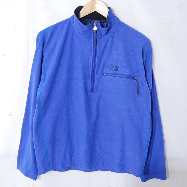 ノースフェイス THE NORTH FACE■ハーフジップフリースプルオーバー　日本製■L■ブルー系 ※NK5704108_2
