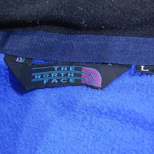 ノースフェイス THE NORTH FACE■ハーフジップフリースプルオーバー　日本製■L■ブルー系 ※NK5704108_4