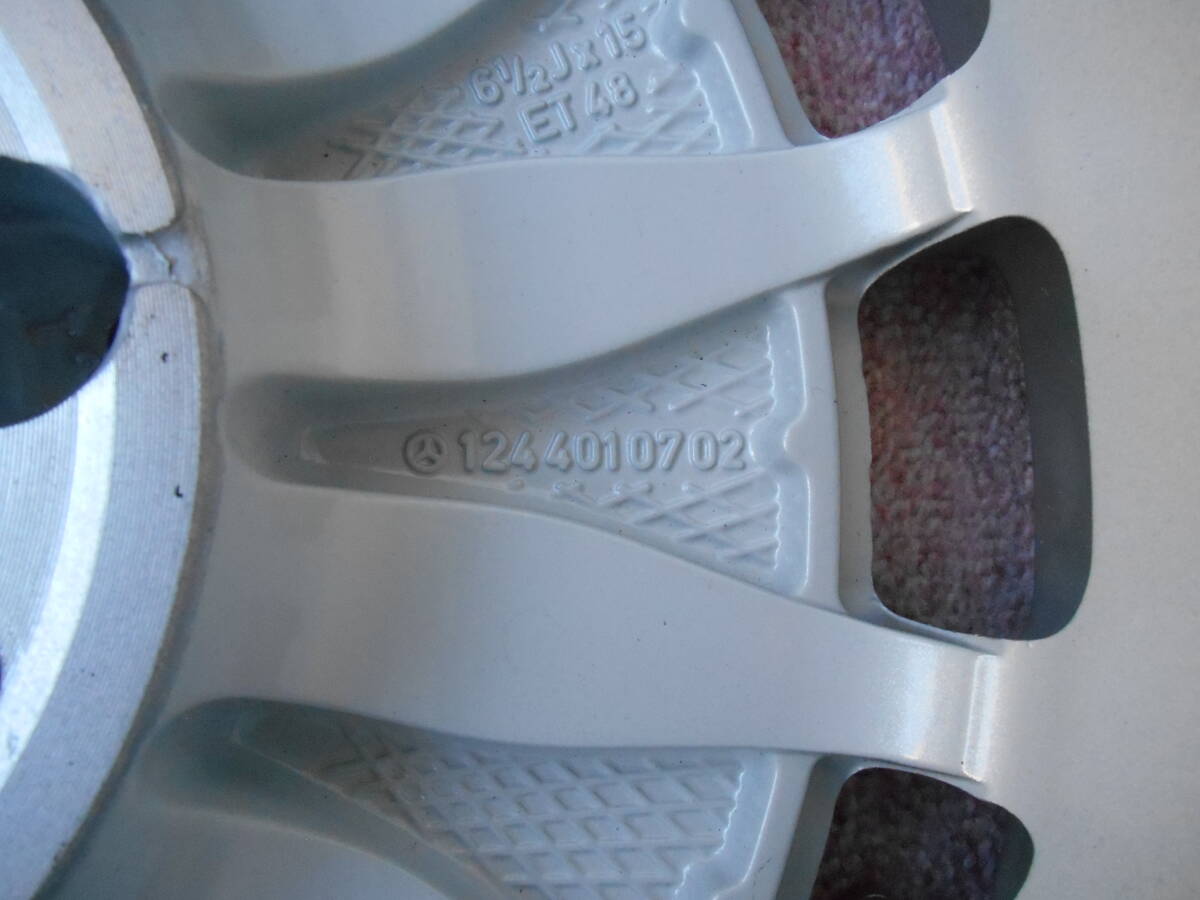 メルセデスベンツ　W124　アルミホイール　未使用品　6.5J　15　ET48_4
