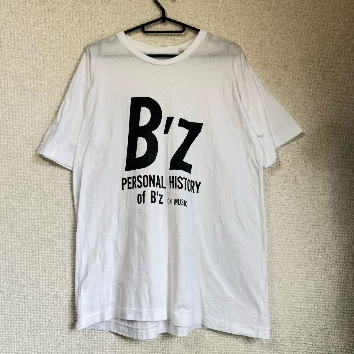 当時物 90s B'z 「PERSONAL HISTORY of B'z on MUSIC」Tシャツ ライブ