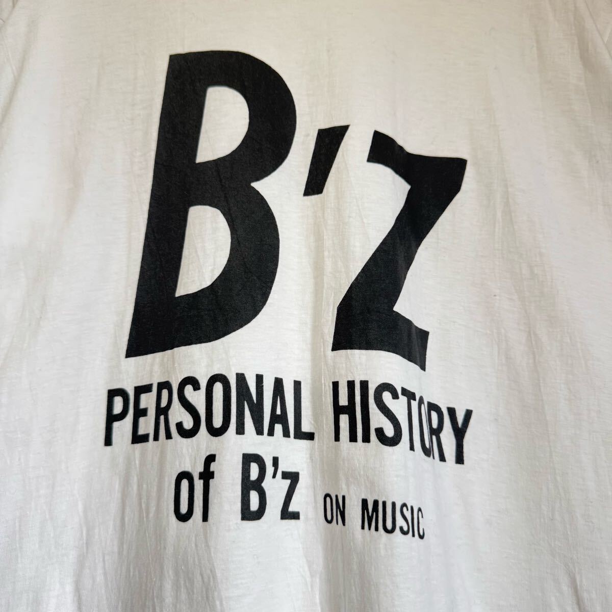 当時物 90s B'z 「PERSONAL HISTORY of B'z on MUSIC」Tシャツ ライブ