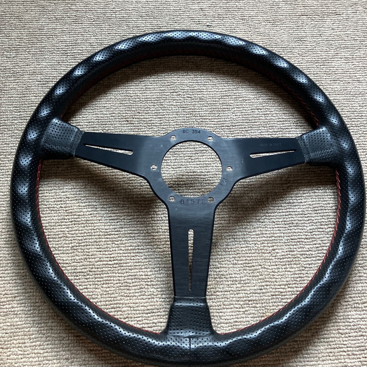 NARDI ステアリング パンチングレザー オレンジステッチ(ステアリング
