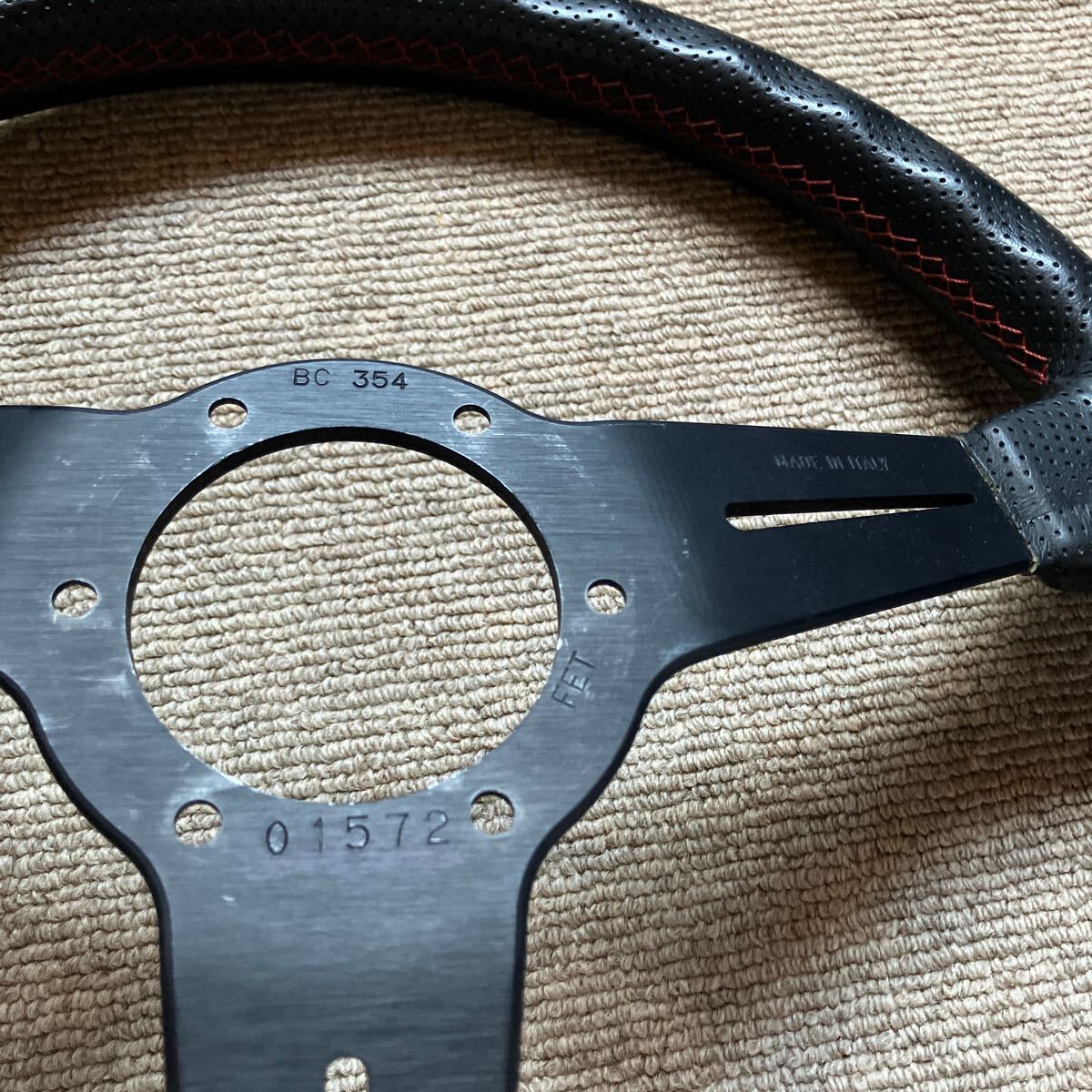 NARDI ステアリング パンチングレザー オレンジステッチ(ステアリング