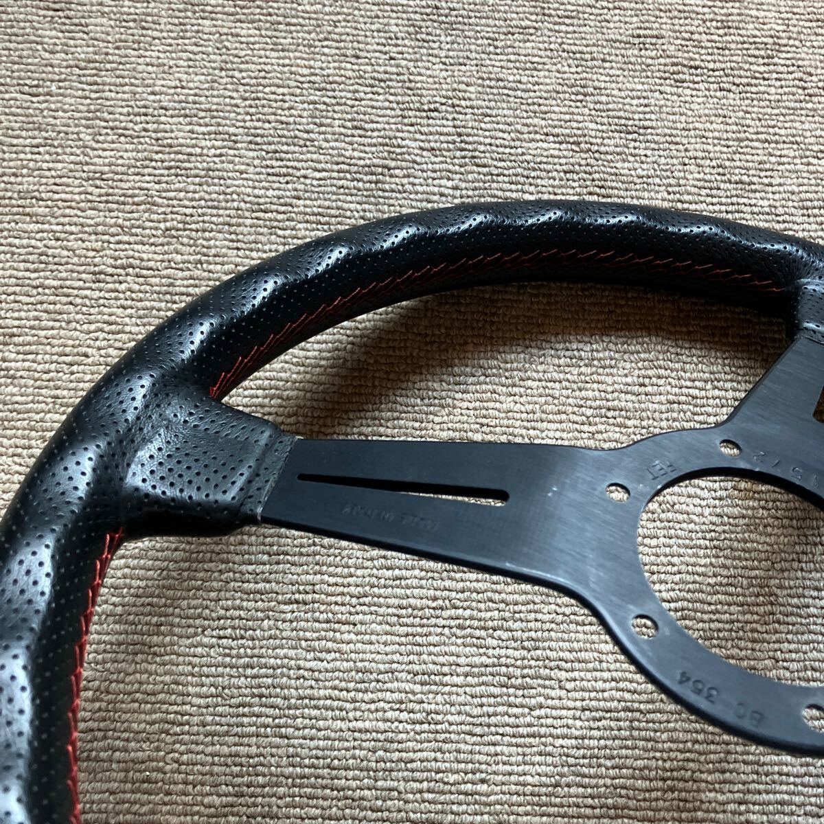 NARDI ステアリング パンチングレザー オレンジステッチ(ステアリング