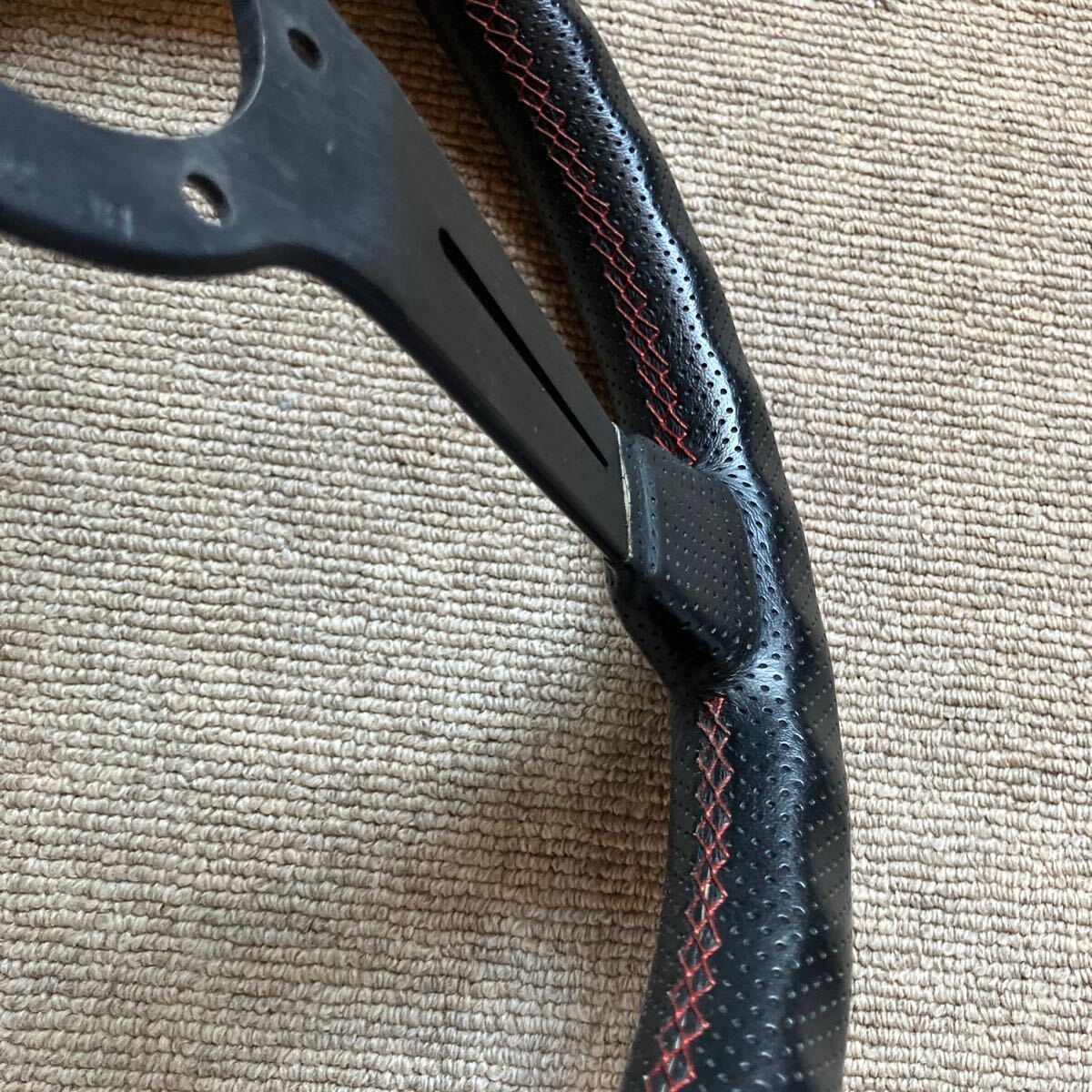NARDI ステアリング パンチングレザー オレンジステッチ(ステアリング