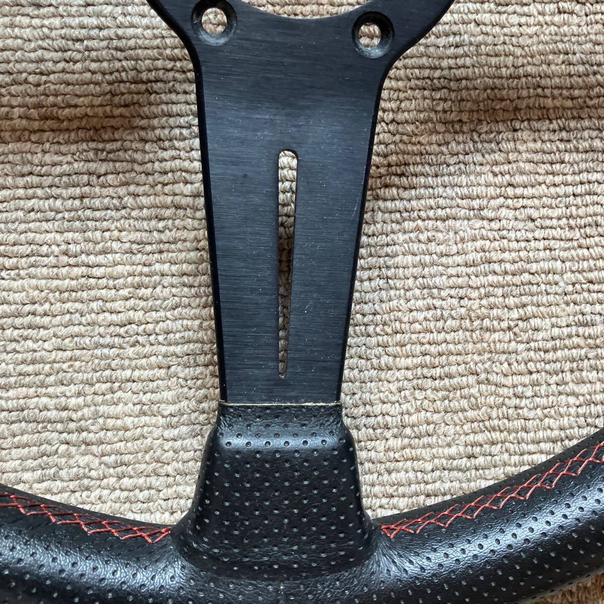 NARDI ステアリング パンチングレザー オレンジステッチ(ステアリング