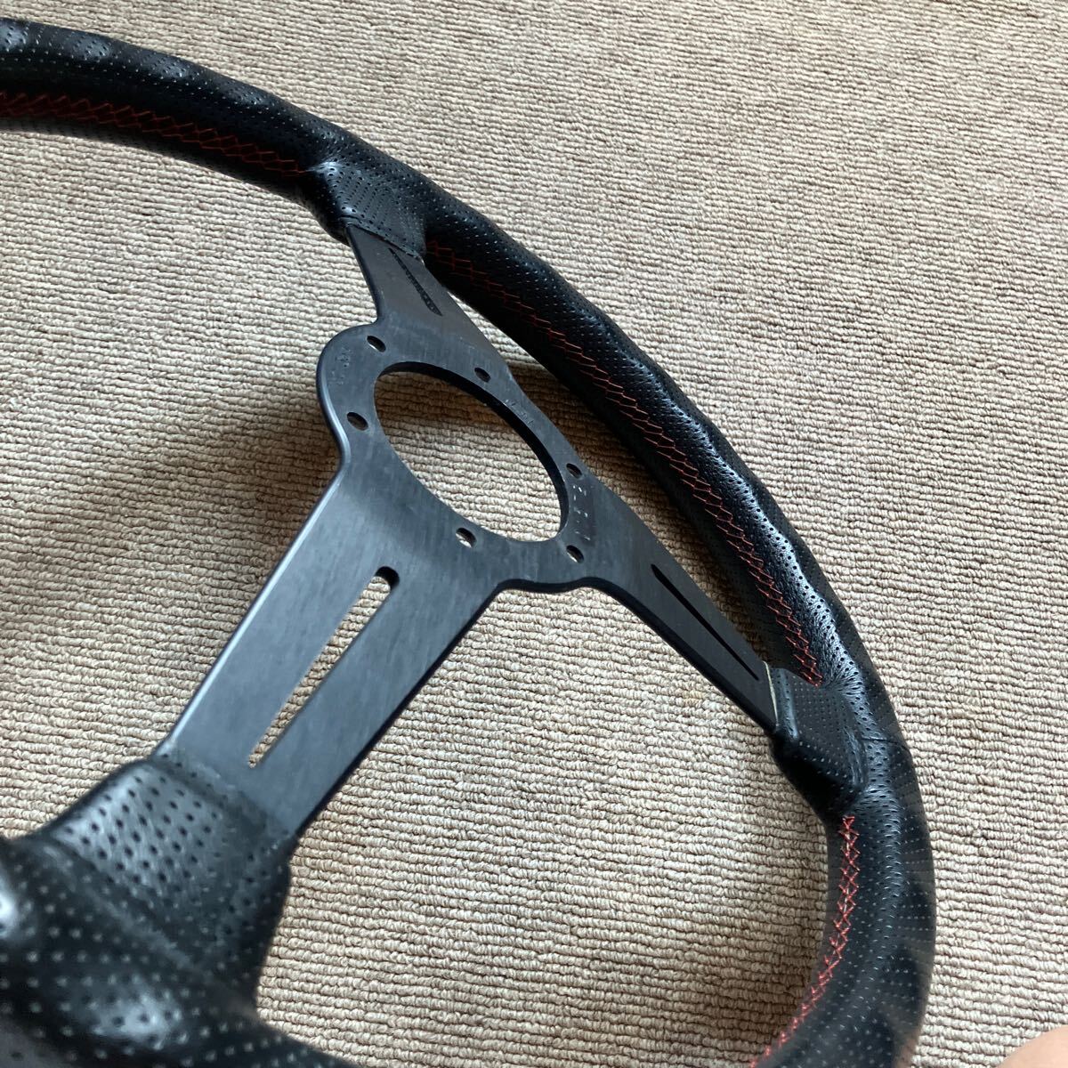 NARDI ステアリング パンチングレザー オレンジステッチ(ステアリング