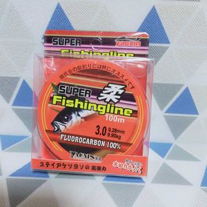◇新品・送料込◇3号フロロカーボンライン１００ｍ　バスやライトロック、PEラインのリー