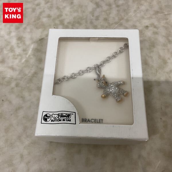1円〜 シュタイフ Steiff 605703 ブレスレット Rhodium スワロフスキー 