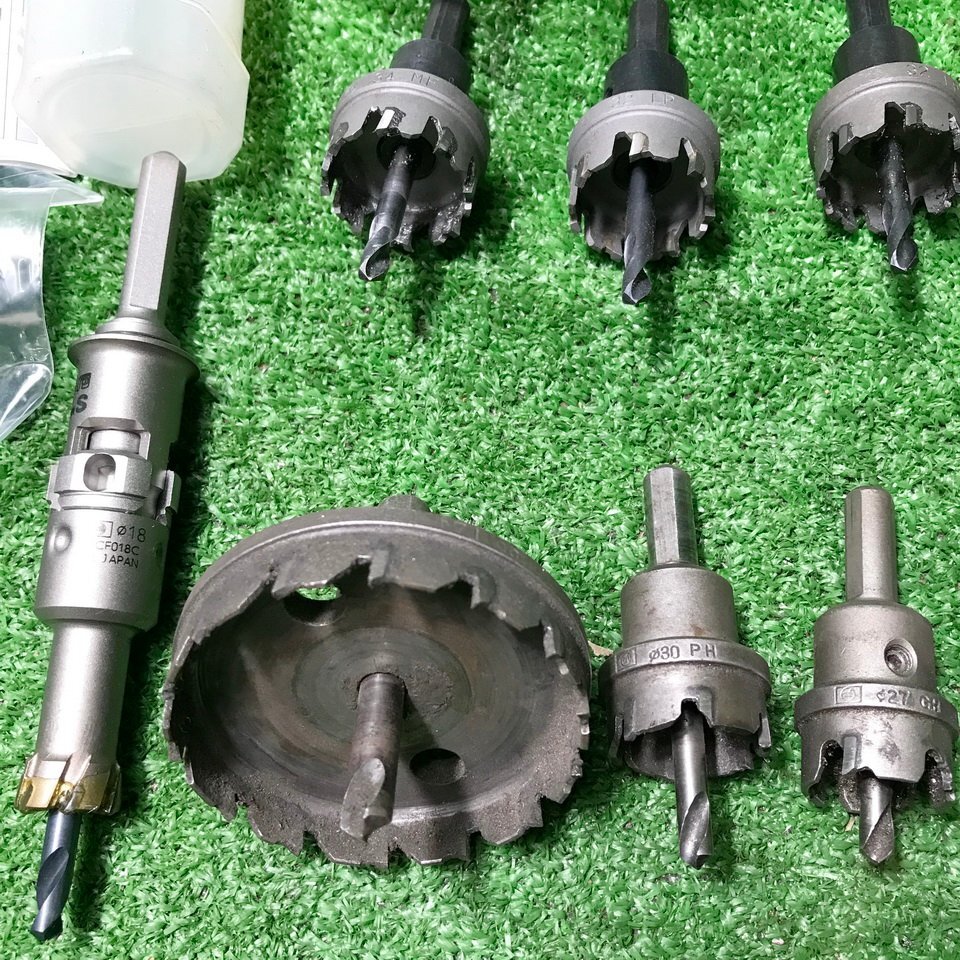 悦蒼e715 ミヤナガ 他 ■ホールソー/深穴ホールソー サイズ(φ15/16/18/22/25/27/30/32/34/71)等 取説付き ★計12点セット_3