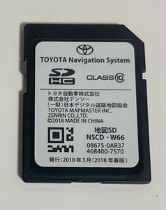 トヨタ純正 SDカードNSCD-W66地図データ2018年(mc1)