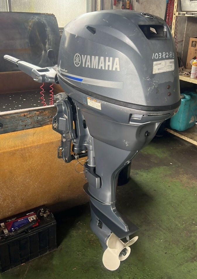 Yamaha F25WHD 2016,07. ジャンク 船外機 船 エンジン 25馬力 鳥取県 