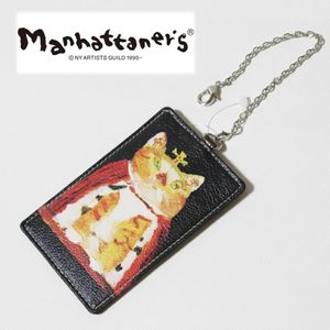 《Manhattaner's マンハッタナーズ》箱付新品【暴君シゲオ】かわいいネコちゃん チェーン