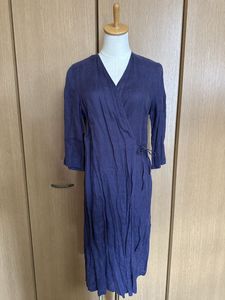 ◇リトアニア製 フォグリネンワーク fog linen work リネン麻100% カシュクールワンピー