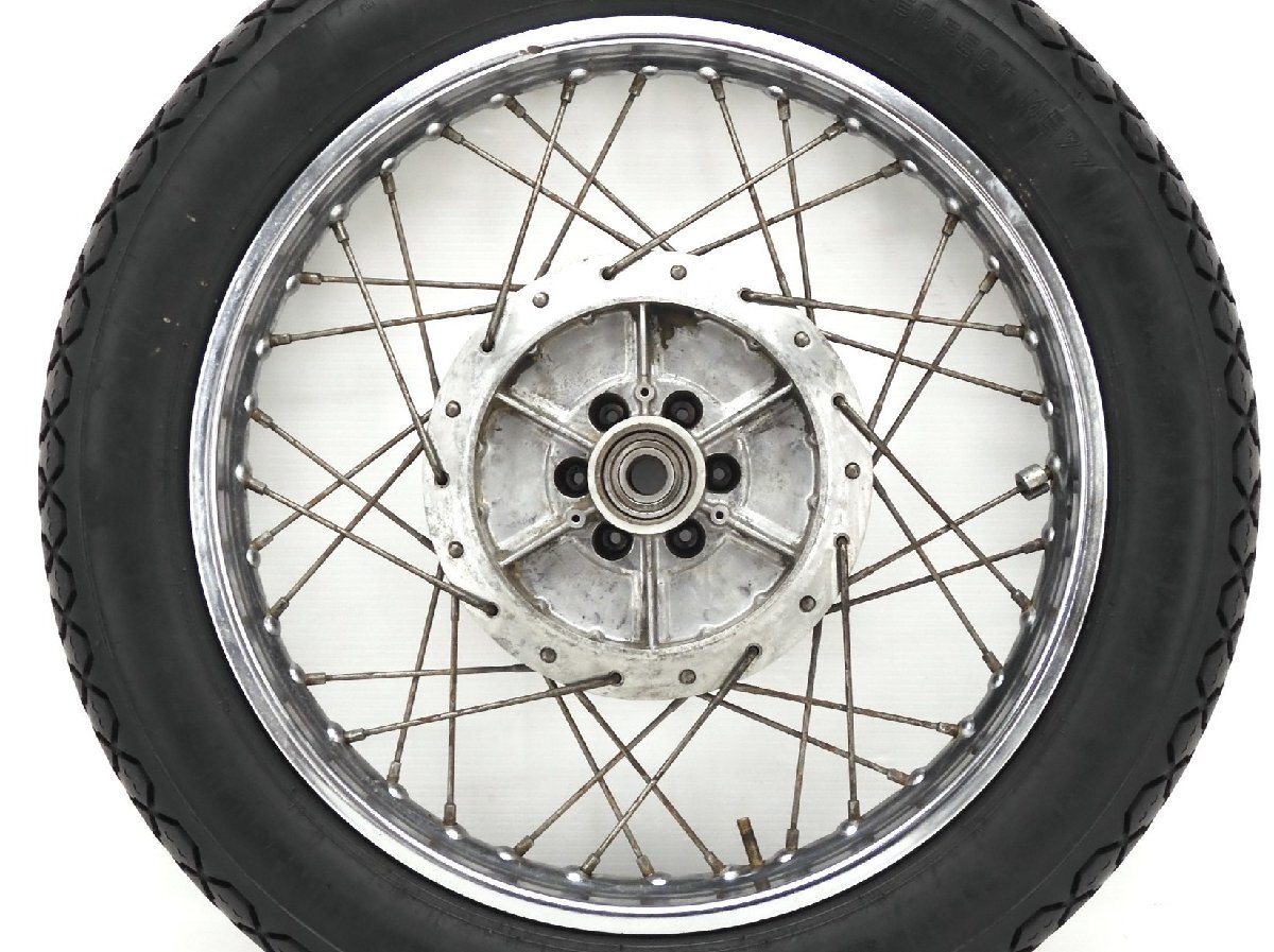 160@1056 評価A GS750 GS750D 当時物 純正 TAKASAGO タカサゴ スパーク リア ホイール 2.15×18 7C ...