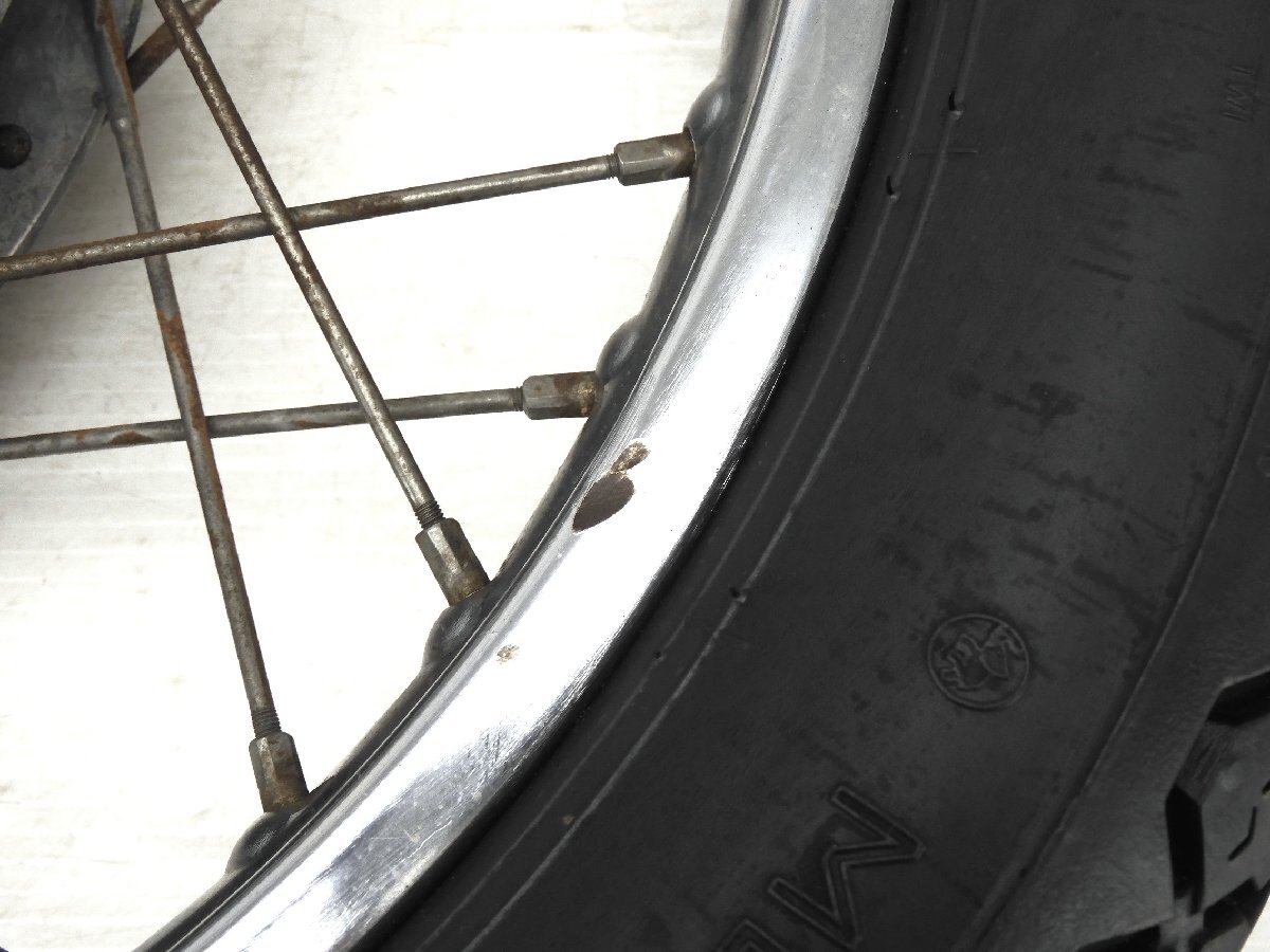 160@1056 評価A GS750 GS750D 当時物 純正 TAKASAGO タカサゴ スパーク リア ホイール 2.15×18 7C ...