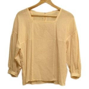 ジュンアシダ JUN ASHIDA 長袖カットソー サイズM - ベージュ レディース シースルー ト