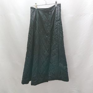 ◇ Θ Ray BEAMS リバーシブル キルト ロング丈 フレア スカート サイズ1 ブラック パー