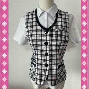 ※Cランク※【中古】enjoie_13 号_ベスト/11660/アンジョア/洗濯可能/かわいい会社事務服