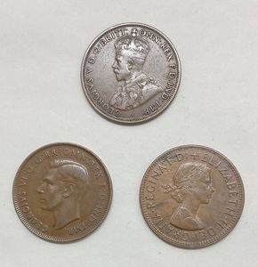 ふ*ち様 2000年オーストラリア 1ドルとカートウィールペニー オーストラリア1ペニー硬貨の値段と価格推移は？｜1件の売買データから