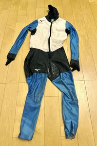 ミズノ スピードスケート ワンピース ラバー テカテカ 全身タイツ ミズノ サイズ160