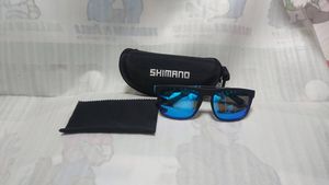 ●　シマノ　SHIMANO UV400保護　偏光サングラス　ブルーミラー 「アウトドア、釣り、運
