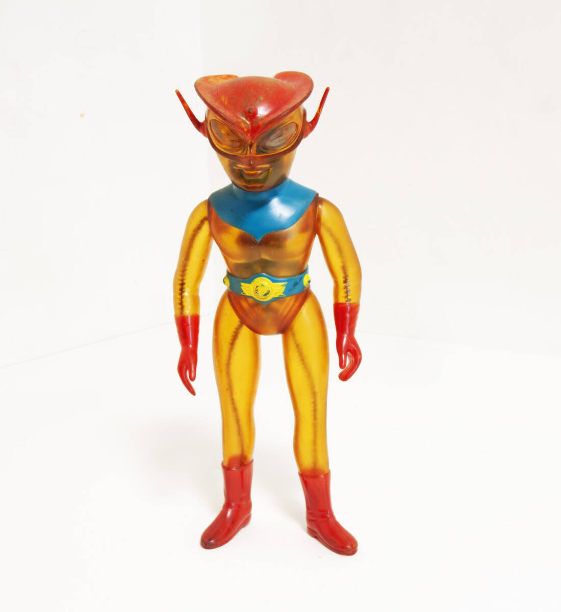 レッドマン クリア 当時物 ソフビ 約29cm ブルマァク製 マルサン