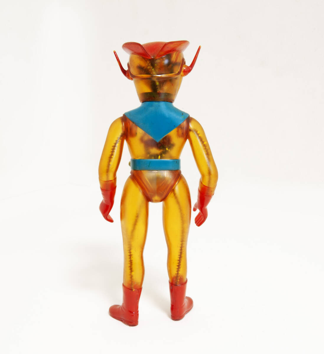 レッドマン　ソフビ レッドマン クリア 当時物 ソフビ 約29cm ブルマァク製 マルサン