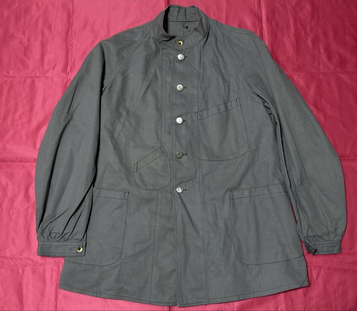 ☆実物 鉄道省 仕業服 ナッパ服 作業服 昭和13年製造品☆制帽帽子