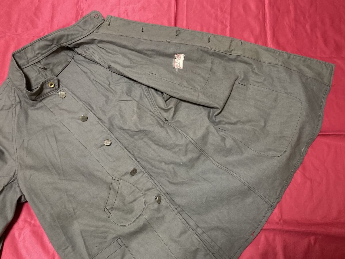 ☆実物 鉄道省 仕業服 ナッパ服 作業服 昭和13年製造品☆制帽帽子