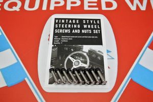 ビンテージスタイルステアリング用スクリューセット①/ねじ/ステンレス/モトリタ/レカラ/