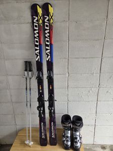 ★★サロモンSX★165cm★ノルディカ26cm★ストック付★スキーセット★送料無料★★