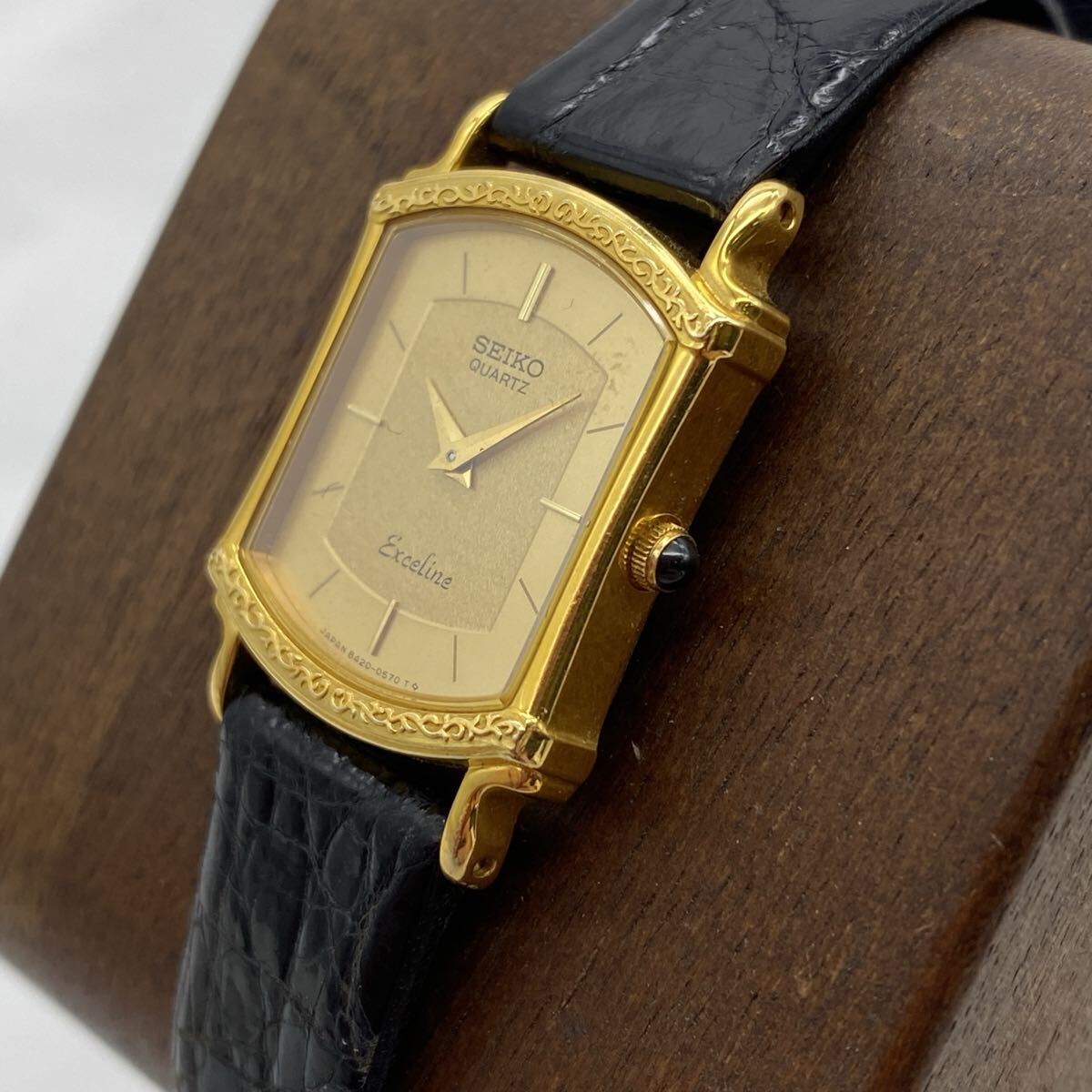 X-97 SEIKO セイコー 腕時計 EXCELINE エクセリーヌ 14K ST 8420-6140