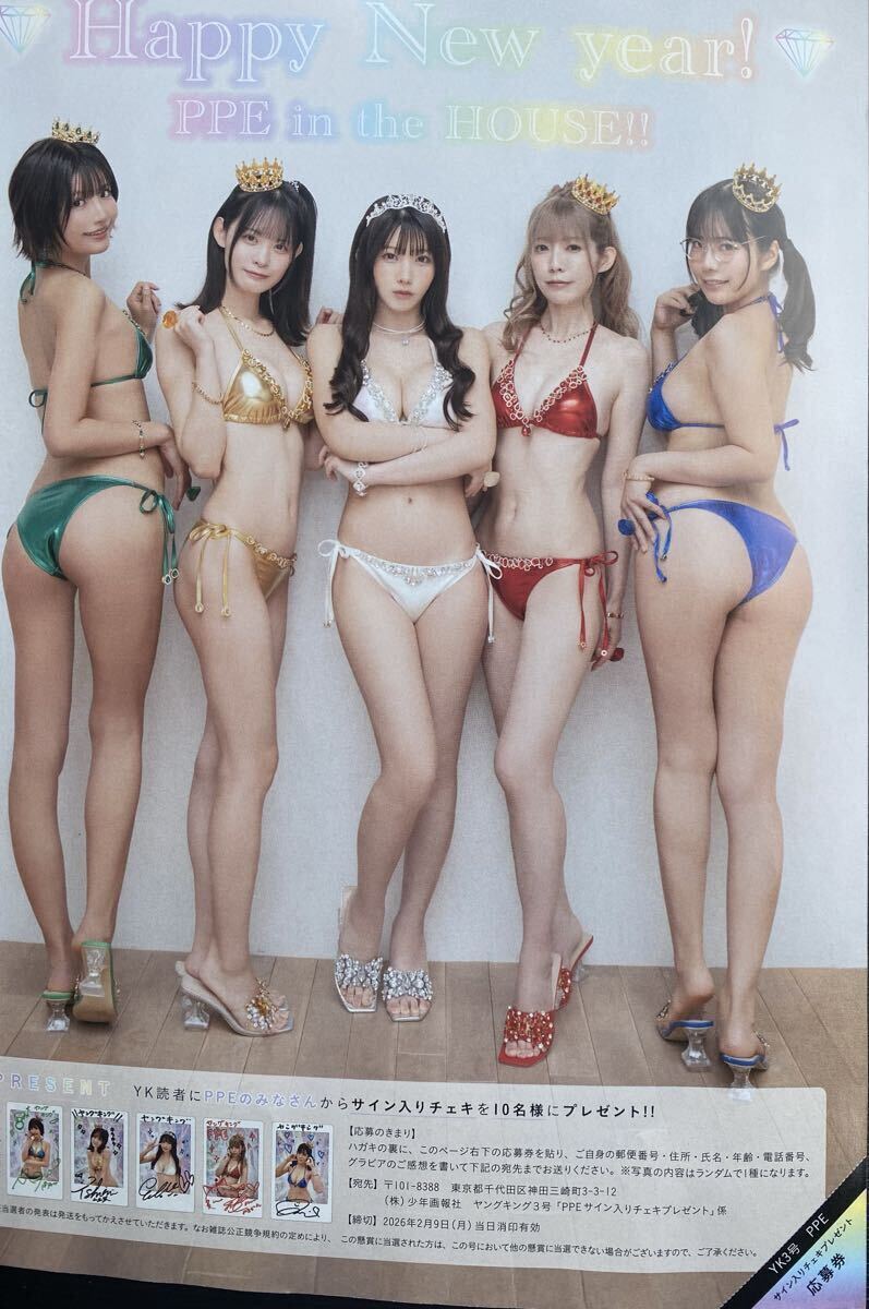 【直筆】 PARADE vol.1 当選品 山本栞 サイン入り チェキ ヤングキング3号 PPEガールズ（えなこ・東雲うみ・よきゅーん・南あみ