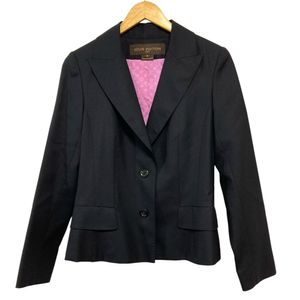 美品 LOUIS VUITTON ルイヴィトン 裏地モノグラム シングル テーラードジャケット サイズ