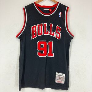 Mitchell & Ness ミッチェルアンドネス シカゴブルズ 91番 デニス・ロッドマン バスケ ユ