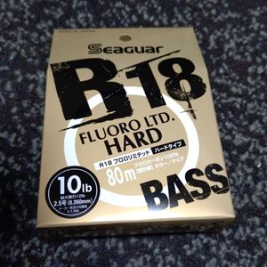 シーガー R18 フロロリミテッドハード BASS 10lb 2.5号 80m（クリア）同梱可