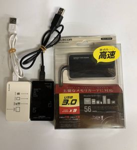 ■送料185円 エレコム USB3.0 カードリーダー MR3-A006 サンワサプライ ADR-ML18BK 他 3