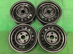 □9496 スズキ アルト ワゴンR パレット MRワゴン 等 13インチ 4.00B +45 4穴 100 スチー