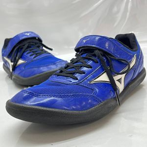 ■MIZUNO ミズノ 投てき 砲丸用スパイク ベルクロ ブルー サイズ26ｃｍ 使用キズ汚れ 中