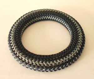 ★弓道　工芸品　籐＆クラフト細工　弦巻（大）　藍色（紺がら）/029【新作】★